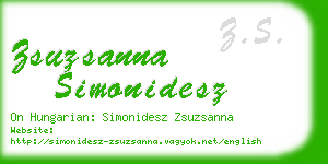 zsuzsanna simonidesz business card